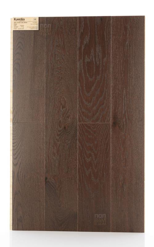 Паркетная доска Karelia Дуб 4 Story 138 CINDER DARK