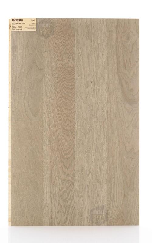 Паркетная доска Karelia Дуб 4 Story 138 MISTY GREY
